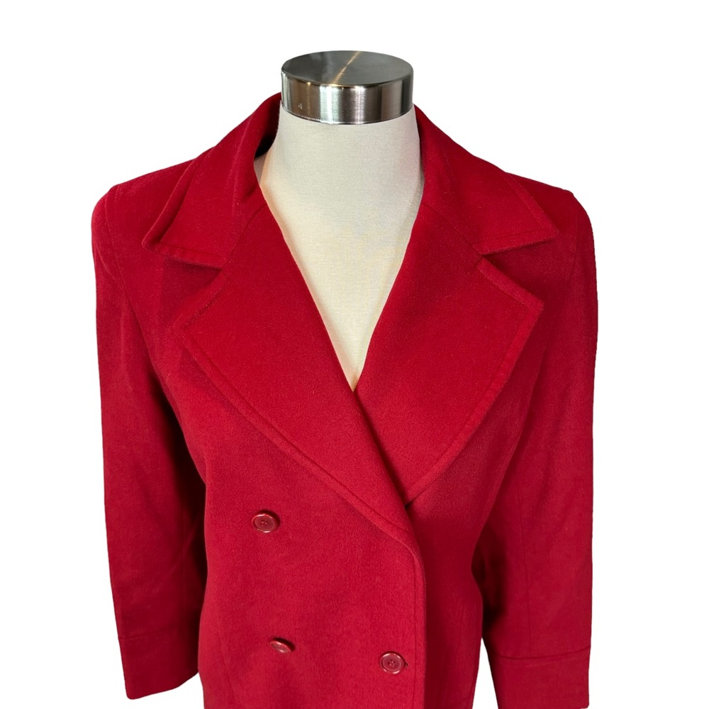 Jaeger Pea Coat Womens Wool Soft Stretch Pockets … - image 2